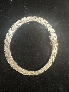 Bracciale Argento Sterling 925 Italia 15,45 Grammi - Foto 1 di 5