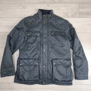 PG FIELD Heritage Herren Wachsjacke XL dunkelblau gesteppt gefüttert Cordkragen - Bild 1 von 8