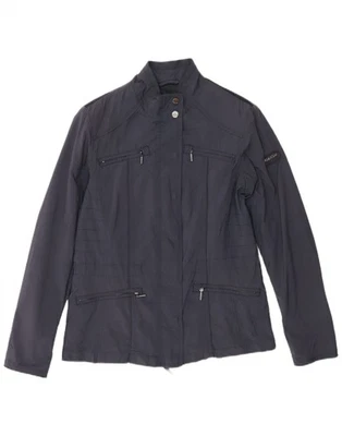 GEOX Womens Utility Jacket UK 10 Small Navy Blue Polyester AI19 - Image 1 of 3