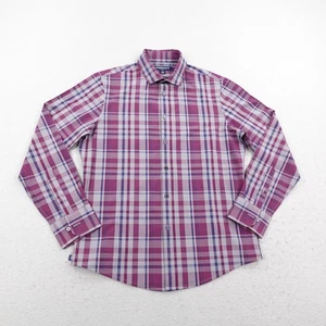 Mizzen Main Hemd Herren Medium lila kariert Leeward Trim kein Biesen Performance Flex - Bild 1 von 9
