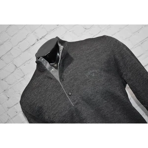 Callaway Golf Pullover Shirt Henley Mens Size Medium Performance Button Snaps - Picture 1 of 6