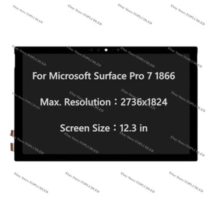 Conjunto de digitalización de pantalla táctil LCD de 12" para Microsoft Surface Pro 7 1866 - Imagen 1 de 7