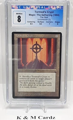 MTG - The Dark - Tormod's Crypt - Graded - CGC 8.0 - Vintage - Image 1 of 4