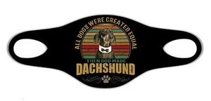 Dackelhund Coole schützende waschbare Atemmaske Pet Man Bester Freund - Bild 1 von 1