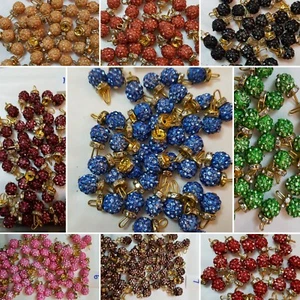 10 Shambella Diamond buttons for Sewing Project Crafts (Many Colours) - Picture 1 of 12