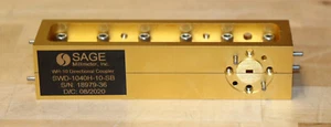 Sage Eravant SWD-1040H-15-SB Waveguide Directional Coupler WR1075-110GHz 10db - Picture 1 of 2