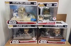Lot of 4 Star Wars Funko Pop! Movie Moments Sets Exclsuives Wedge Antilles - Picture 1 of 11