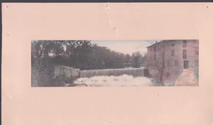 Handgetöntes Foto Vintage Wasserwerk Parfett Wasserfall Backstein Gebäude - Bild 1 von 8