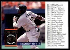 1994 Donruss #440 Checklist Tony Gwynn