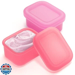 MICEBAY 2-Pack Leak-Proof Salad Dressing Container To Go, Food Grade Silicone - Picture 1 of 5