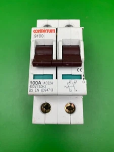 Contactum 9100 100A Double Pole Main Switch Isolator - Picture 1 of 4