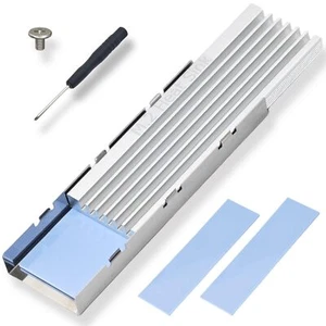 M.2 Heatsink with Thermal Silicone Pad PS5/PC/Workstation NVME SSD Heat Sink - Picture 1 of 7
