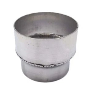 Adaptador de punta de escape reductor universal de aluminio pulido de 3"" OD a 3,5"" OD - Imagen 1 de 7