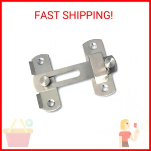 Alise Flip Latch Gate Latch,4inch Stainless Steel barn Door Lock,Anti-Theft Lock - Picture 1 of 2
