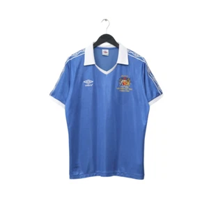 1981 MANCHESTER CITY Retro Umbro FA Cup Final Centenary Home Football Shirt (L) - Picture 1 of 11