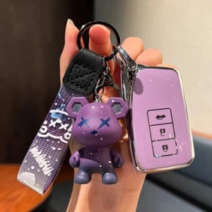 Protection Cover suit Lexus smart key IS ES GS RC NX RX LX NX 2013-2021 Purple - Picture 1 of 2