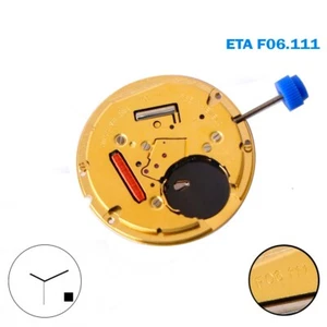 ETA Swiss Movement F06.111, White Date Disk at 4 ,3 Hands . - Picture 1 of 3