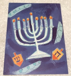 12 Chanukah Greeting Cards Set 5"x7" w/ Envelopes(1 Design) Menorah NEW open pkg - Picture 1 of 4