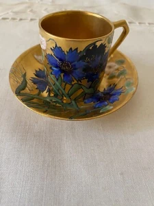 Ernst Walhiss 1836 - 1900 Vienne Austria/ Tasse à Café/ Porcelaine/ Art Nouveau - Imagen 1 de 19