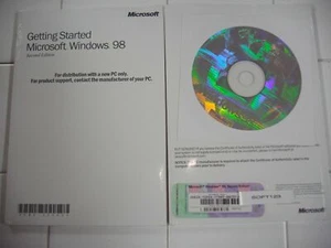 MICROSOFT WINDOWS 98 SE SECOND EDITION FULL ENGLISH VERSION MS WIN 98SE =NEW= - Picture 1 of 2