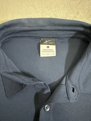 Kent State Shirt Mens Large Blue Polo Dri Fit Nike - Image 1 of 4