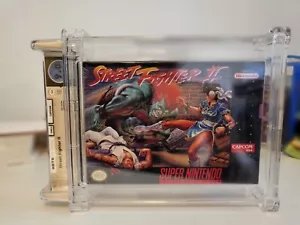 Street fighter 2 SNES 1992 First Print NTSC 9.0 A Sealed VGA WATA Graded - Picture 1 of 4