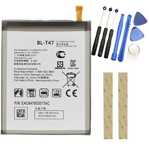 Batterie de remplacement pour LG Velvet 5G BL-T47 4300mAh kit d'outils adhésif - Photo 1 sur 3