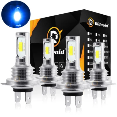 For Hyundai Sonata 2011-14 8000K LED Headlight High Low Beam Light Bulb Combo 4x - Image 1 of 4