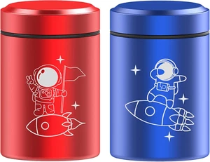 2 Pack Portable Aluminum Storage Jar,Airtight Smell Proof Container,Stash Jar wi - Picture 1 of 12