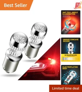 1156 LED Bulb Red - 400% Brighter with Projector for Tail & Brake Lights, Pac... - Picture 1 of 9