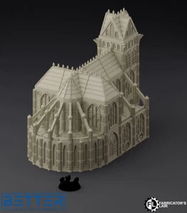 Abbey, P3 (6-8mm Scale). 3d printed Terrain, Battletech, Epic Titan - Picture 1 of 1