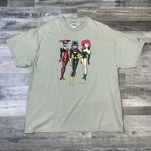 Vintage 1999 Batgirl Harley Quinn Poison Ivy Graphitti Shirt DC Comics Size XL - Picture 1 of 9