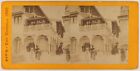 PARIS Exposition universelle 1900 Palais de Bosnie Photo Stereo Vintage Albumine