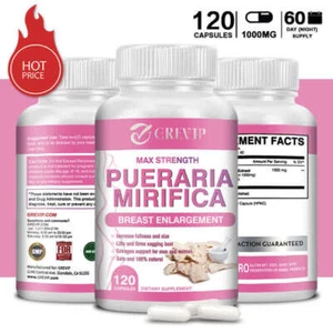 120pcs Pueraria Mirifica 1000mg - Breast Butt Female Body Enhancement Support - Imagen 1 de 10