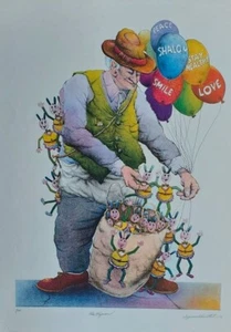 The Toy Man by Seymour Rosenthal Lithograph - Picture 1 of 1