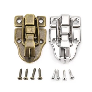 Vintage Toolbox Lock Antique Metal Buckle Suitcase for Case Toggle Lock Hasp for - Picture 1 of 11