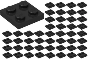 ☀️50x Lego 2x2 schwarze Platten Basis Star Wars Stück Bulk Lot #3022 - Bild 1 von 2