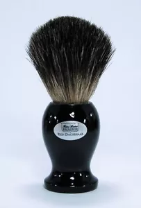 Hans Baier Elegante Pennello da Barba Vero Tasso 20 MM Nero Prodotto IN Germania - Foto 1 di 1