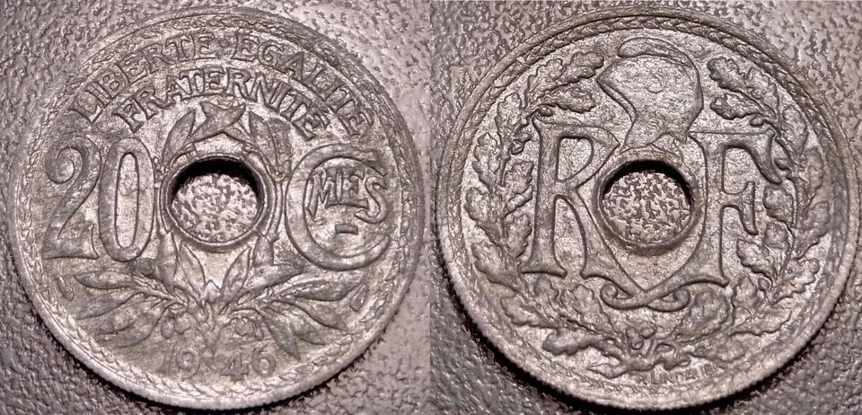 France - Gouvernement provisoire - 20 centimes Lindauer 1946 TB+  ! F.155/5 - Photo 1/1