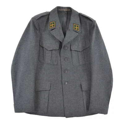 Swiss Army Vintage 1966 60s-70s Military Wool Tunic Jacket Coat Mens sz EUR 50 - Image 1 of 4