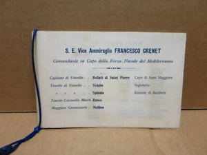 MARINE MILITAIRE ITALIE ancien livret force navale italienne en Méditerranée - Bild 1 von 5