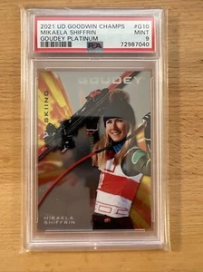 2021 Upper Deck Goodwin Champions Mikaela Shiffrin G10 Goudey Platinum PSA 9 - Picture 1 of 2