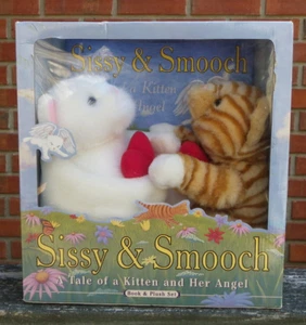 "Sissy & Smooch" Plush Toy Set & Book-2 10" Kittens + Story Book-New in Box - Picture 1 of 6