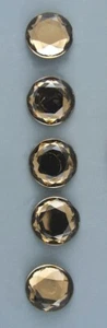 TINY RESIN CRYSTAL BUTTONS - SET OF 5 - Picture 1 of 3