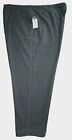 NWT Terra Sky 4X 28W/30W Grey Generous Fit Tapered Leg Pull On French Terry Pant