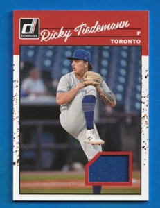 2023 Donruss RICKY TIEDEMANN JERSEY RELIC RETRO 1990 TORONTO ROOKIE - Picture 1 of 2