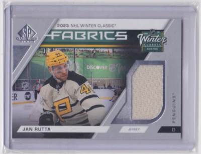 2023-24 UD SP GAME USED WINTER CLASSIC FABRICS INSERT JAN RUTTA #WC-23 BRUINS - Image 1 of 2