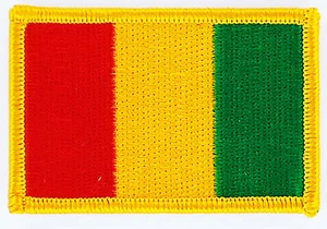 PARCHE BANDERAS bandera bandera de Guinea bandera 7x4.5cm - Imagen 1 de 1