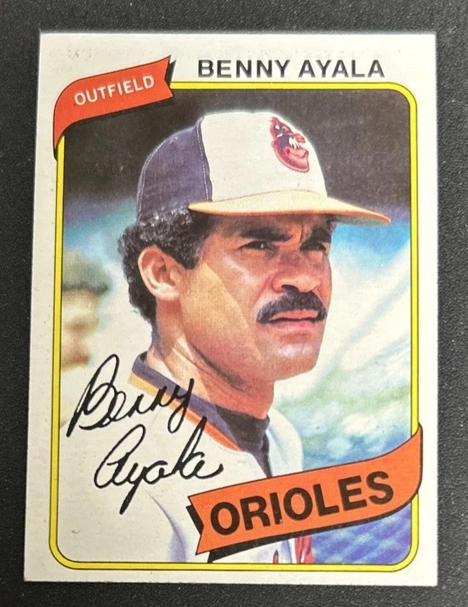 1980 Topps Benny Ayala Baseball Card #262 Orioles OF VG O/C - Image 1 of 2