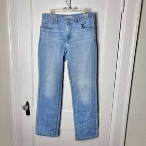 Levi's Women's 505 Mid-rise Straight Leg Light Wash Classic Denim Jeans Size 30 - Picture 1 of 8